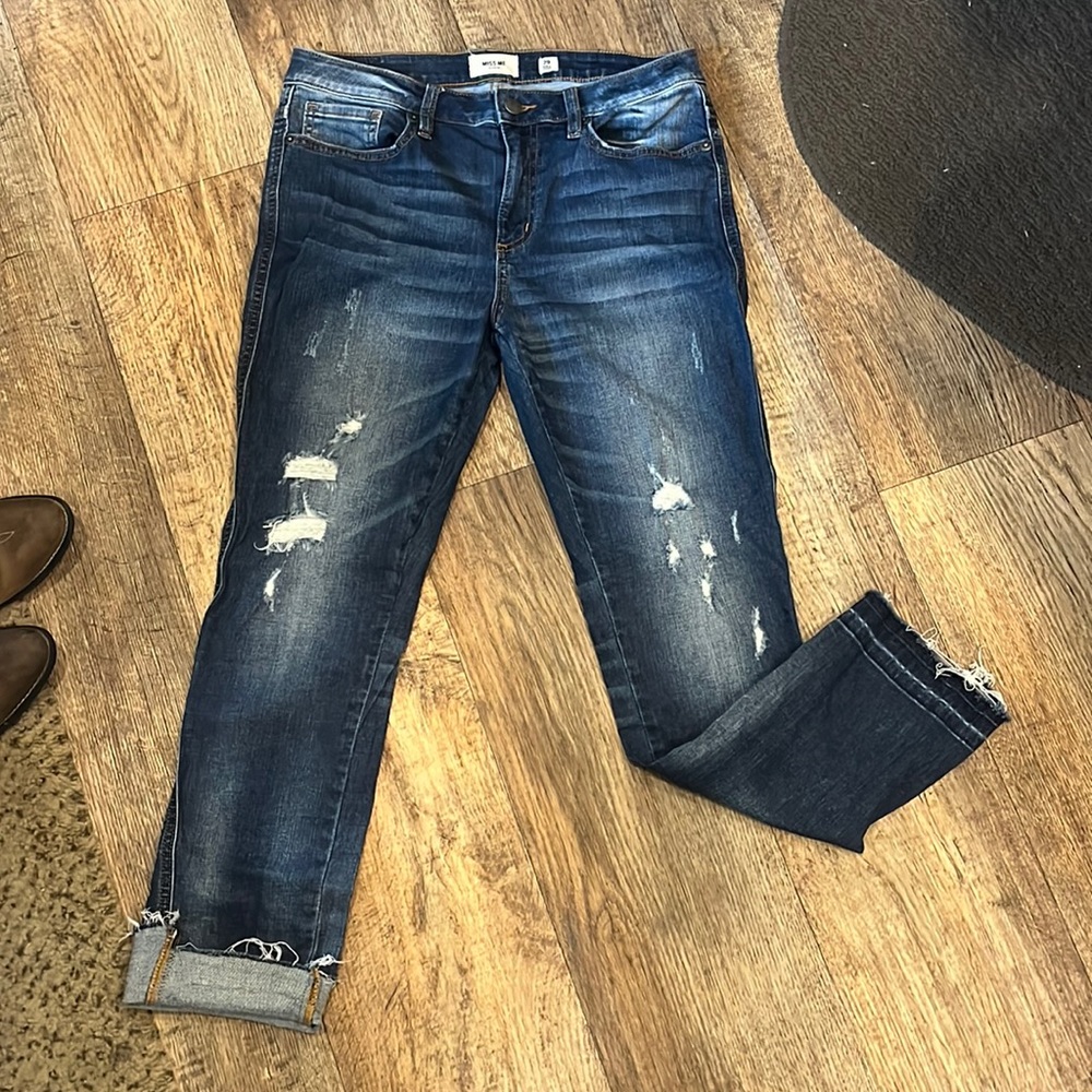 Miss Me straight leg crop jeans
